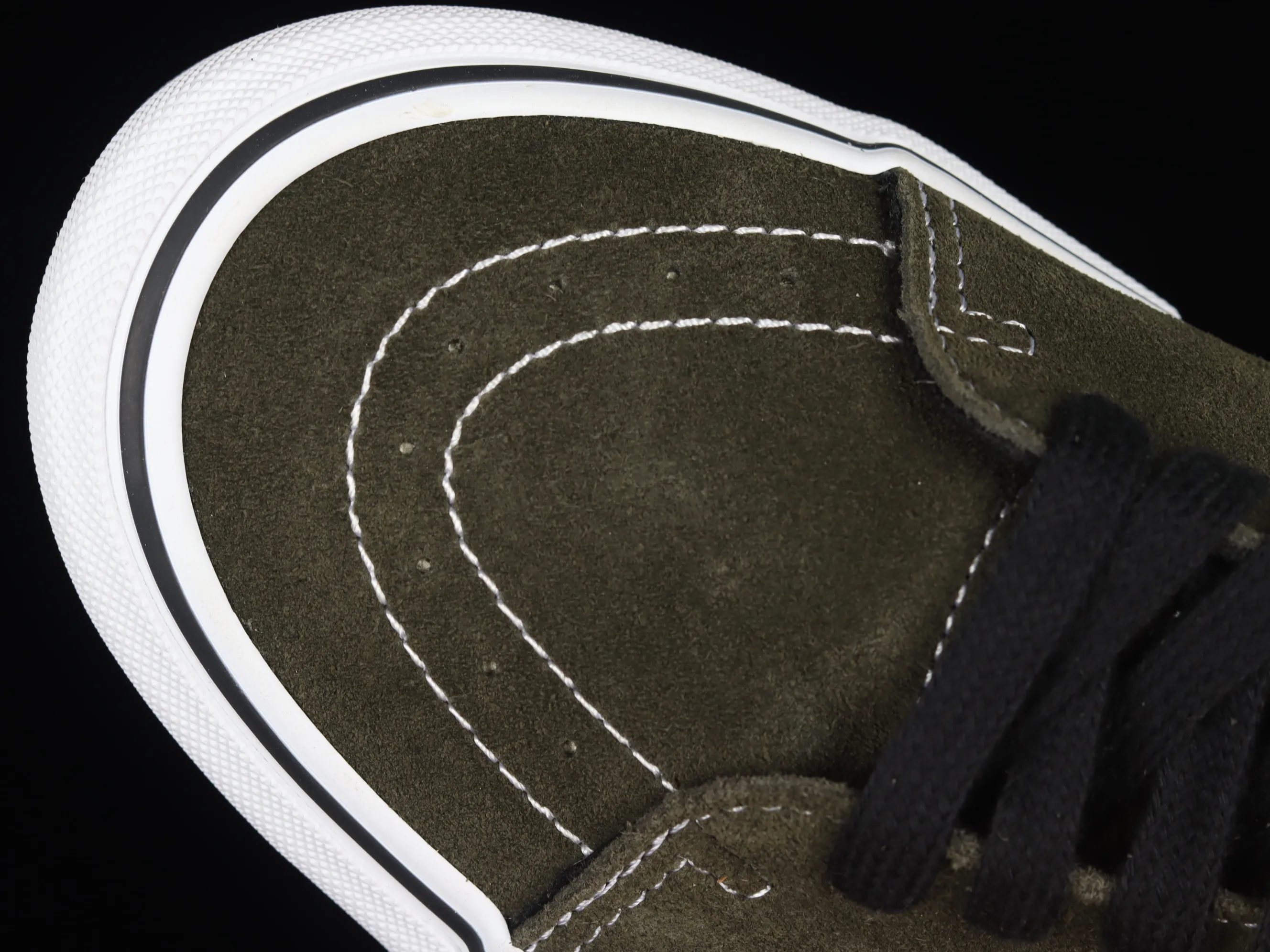 All categories Vans Vans series Vans Mid Vans Skate Grosso Mid Pro midnight green retro military color matching professional street casual skateboard shoes VN0A5FCG9BO